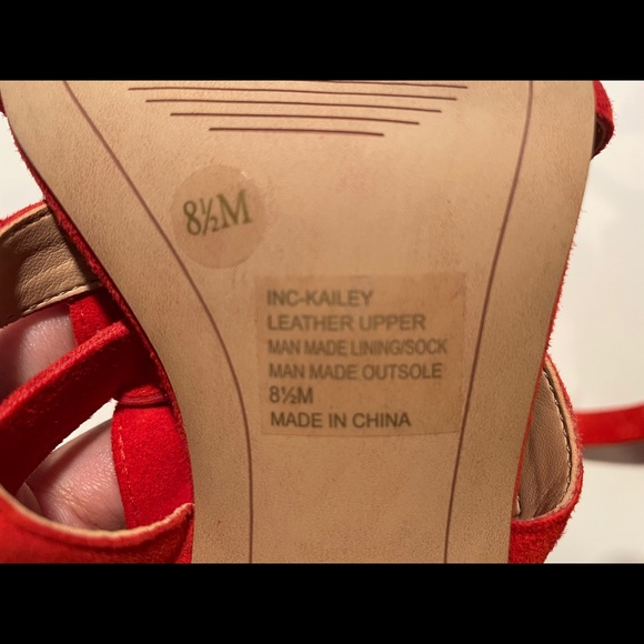 Bright Red INC Kailey Lace-up BlockHeel Sandals - Picture 6 of 8